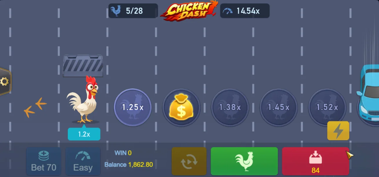 Chicken Dash Demo Jogo
