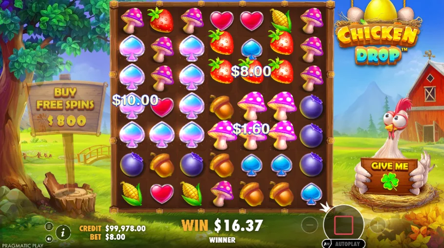 Chicken Drop Jogo