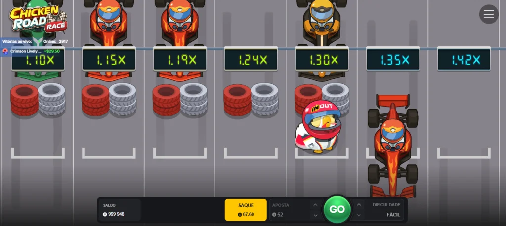 Chicken Road Race Demo Jogo