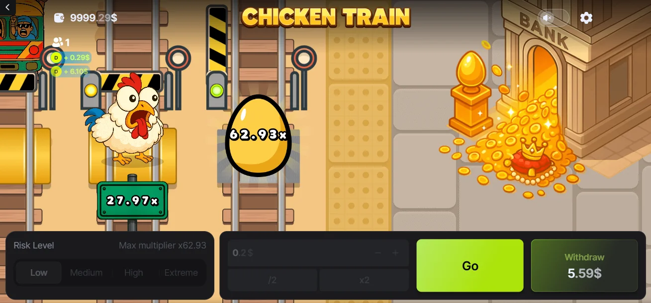 Chicken Train Jogo