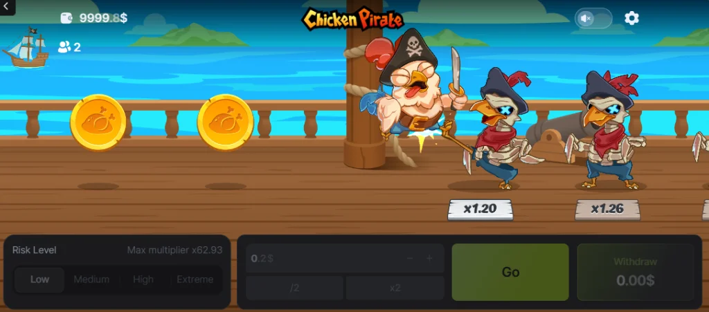 Demo Jogo Chicken Pirate