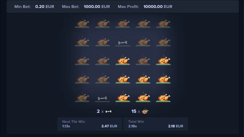 Demo Jogo MyStake Chicken
