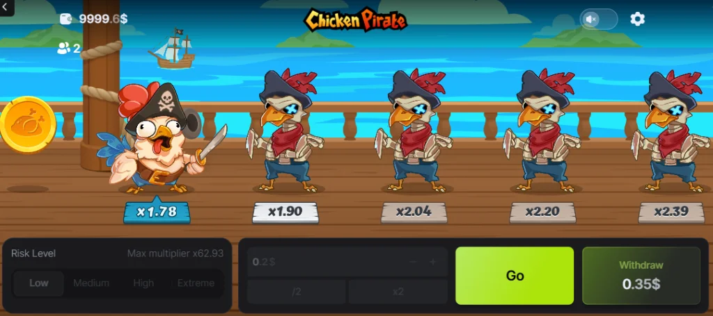 Jogo Chicken Pirate