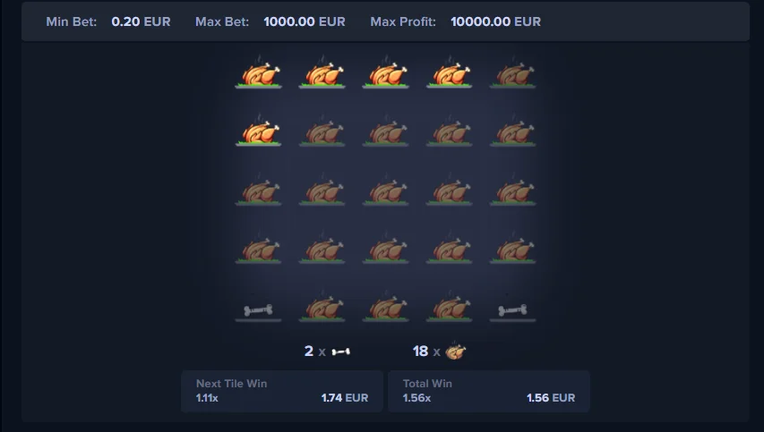MyStake Chicken Jogo